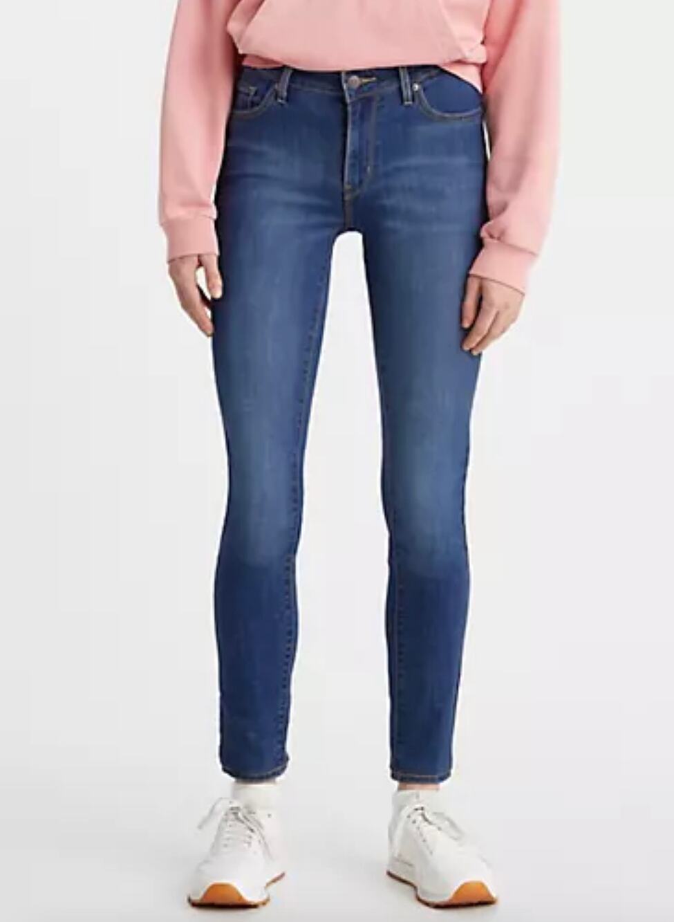 Levi’s 711 mid rise skinny jeans dark wash